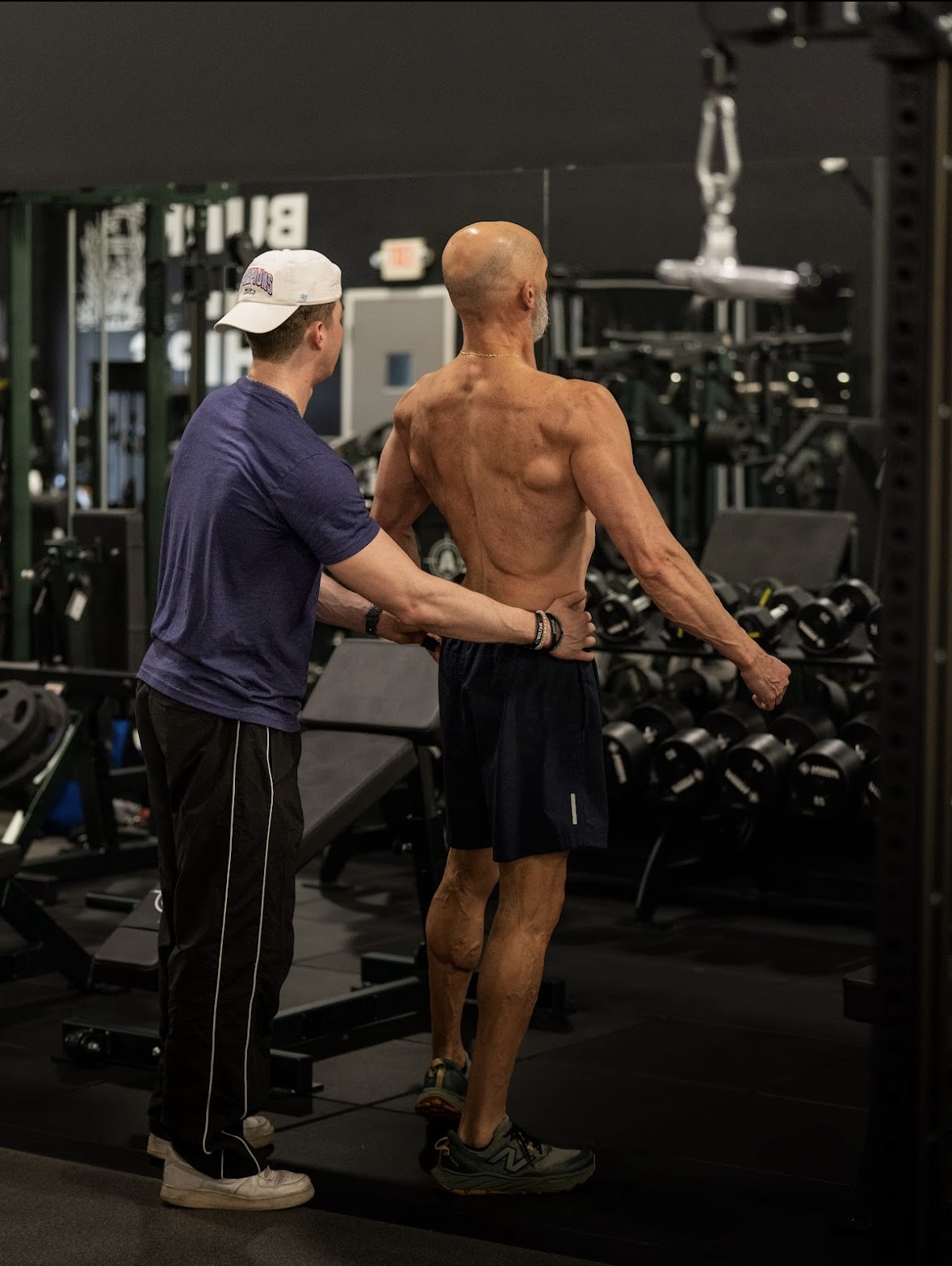 Gavin Newman coaching a client